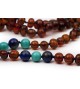 Amber teething necklace - Gemstone - baroque beads